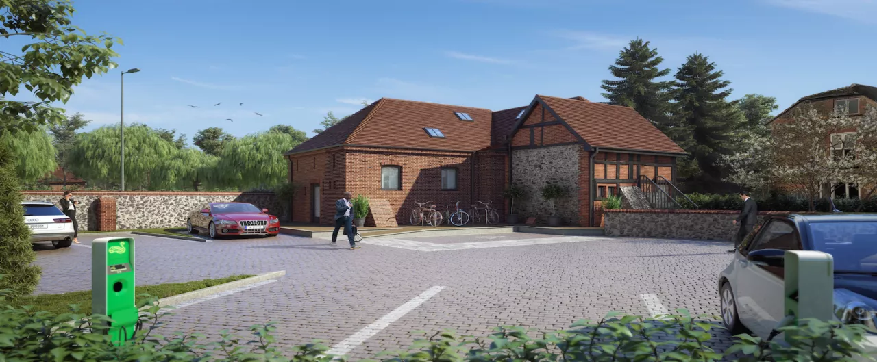 Case Study 2 Outbuilding Conversion to an Office, Surrey CGI Render