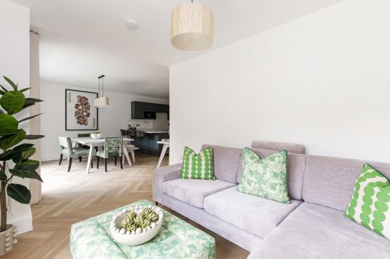 Front view of Aquilla Row semi-detached show home in Brentwood