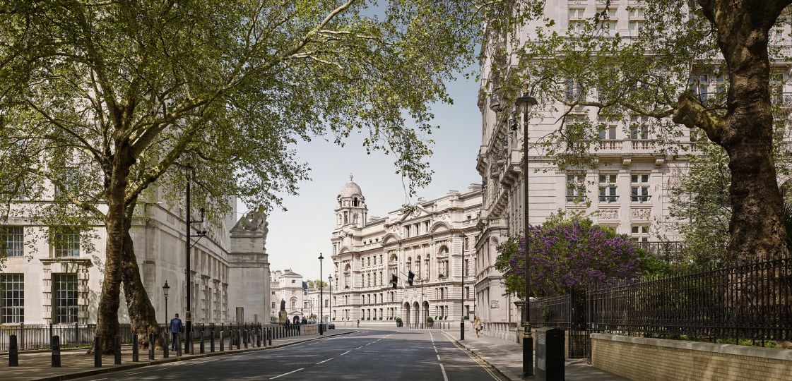 HERO _ The OWO view from Horseguards Parade - Image credit Grain London